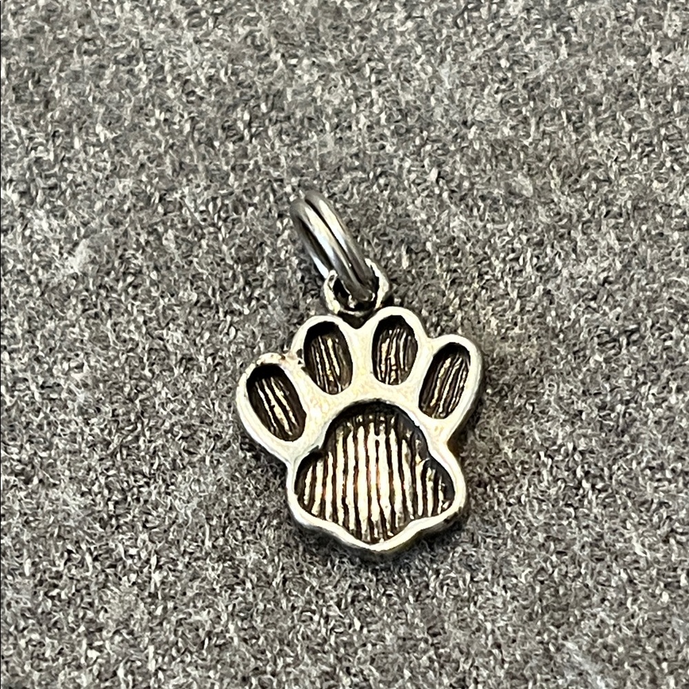Sterling Animal Paw Charm